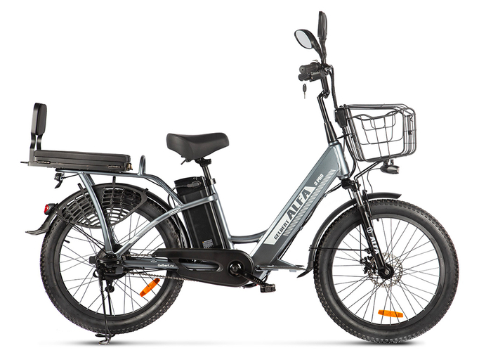 Электровелосипед Gelbert ALFA 3 PRO (серый)